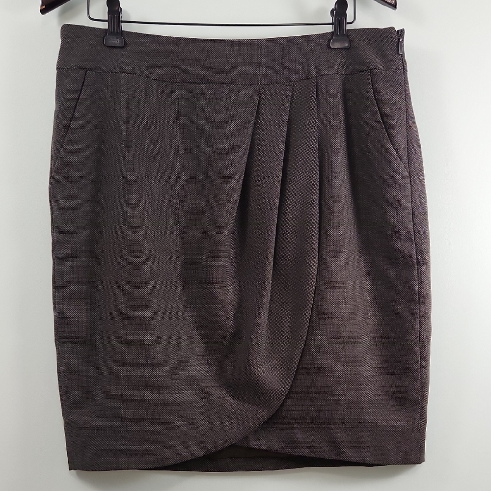 Hugo Boss Wool Blend Tulip Skirt with Pockets